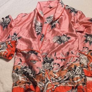 Victorias Secret Button Down Rose Robe